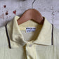 1960s Yellow Cotton British Dead stock polo shirt top