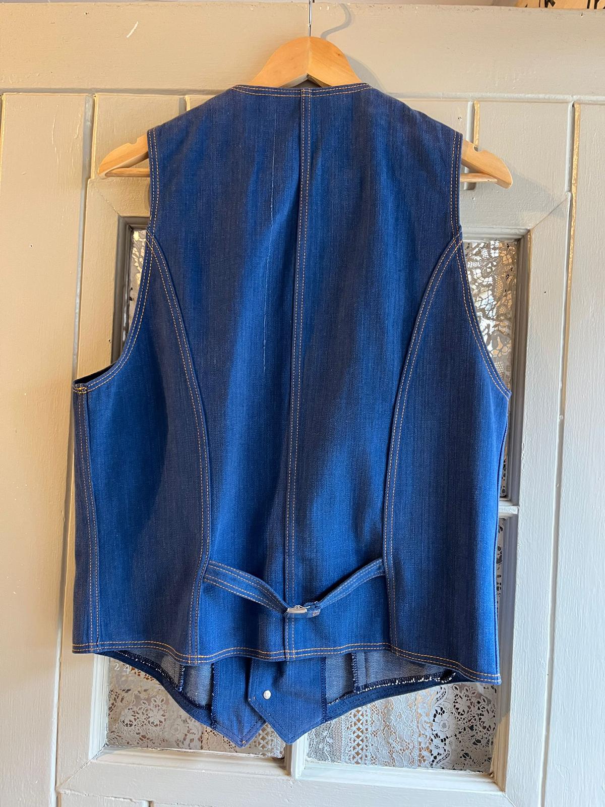 1970s Blue Arizona Denim Waistcoat