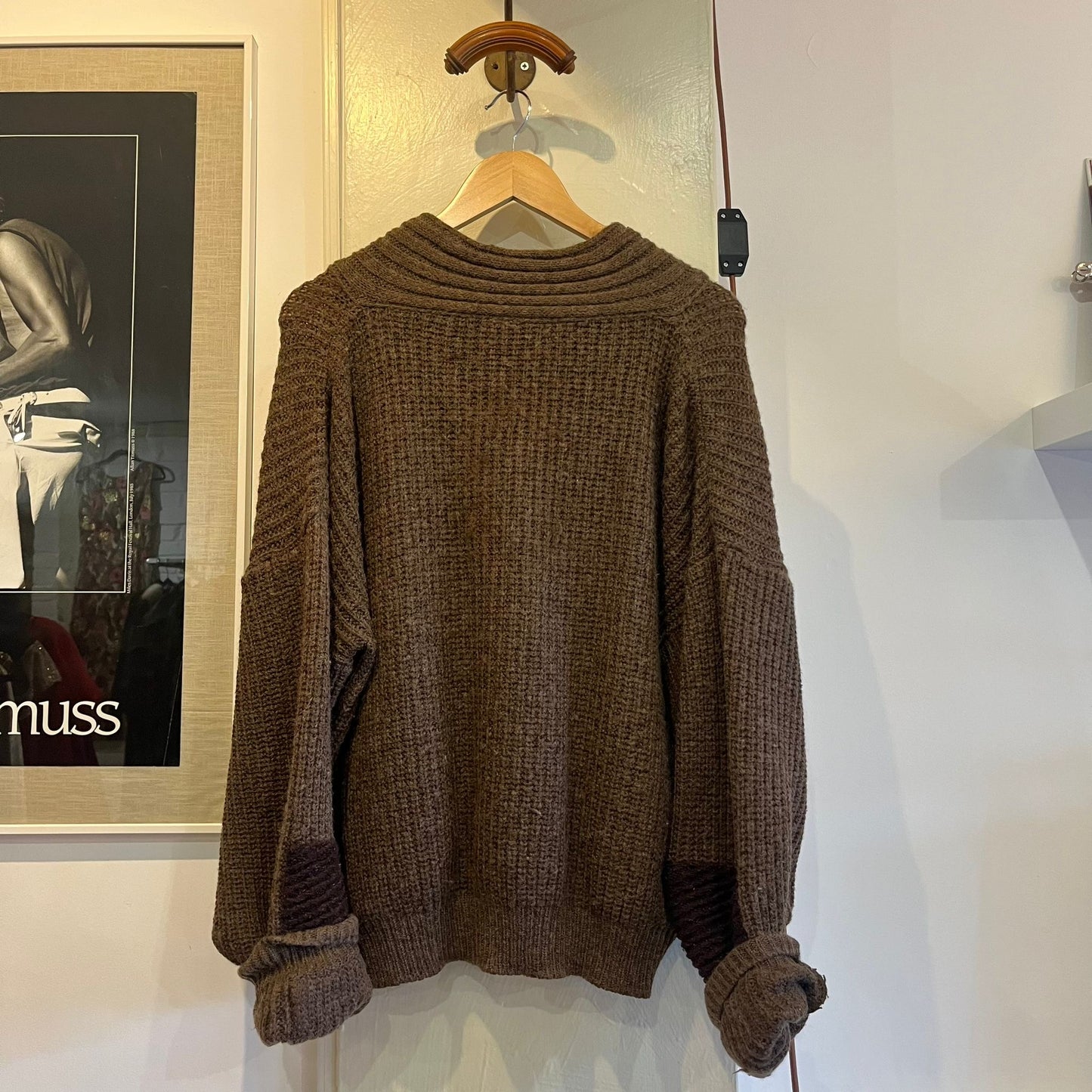 1980s Brown Wool Knitted Italian Jumper