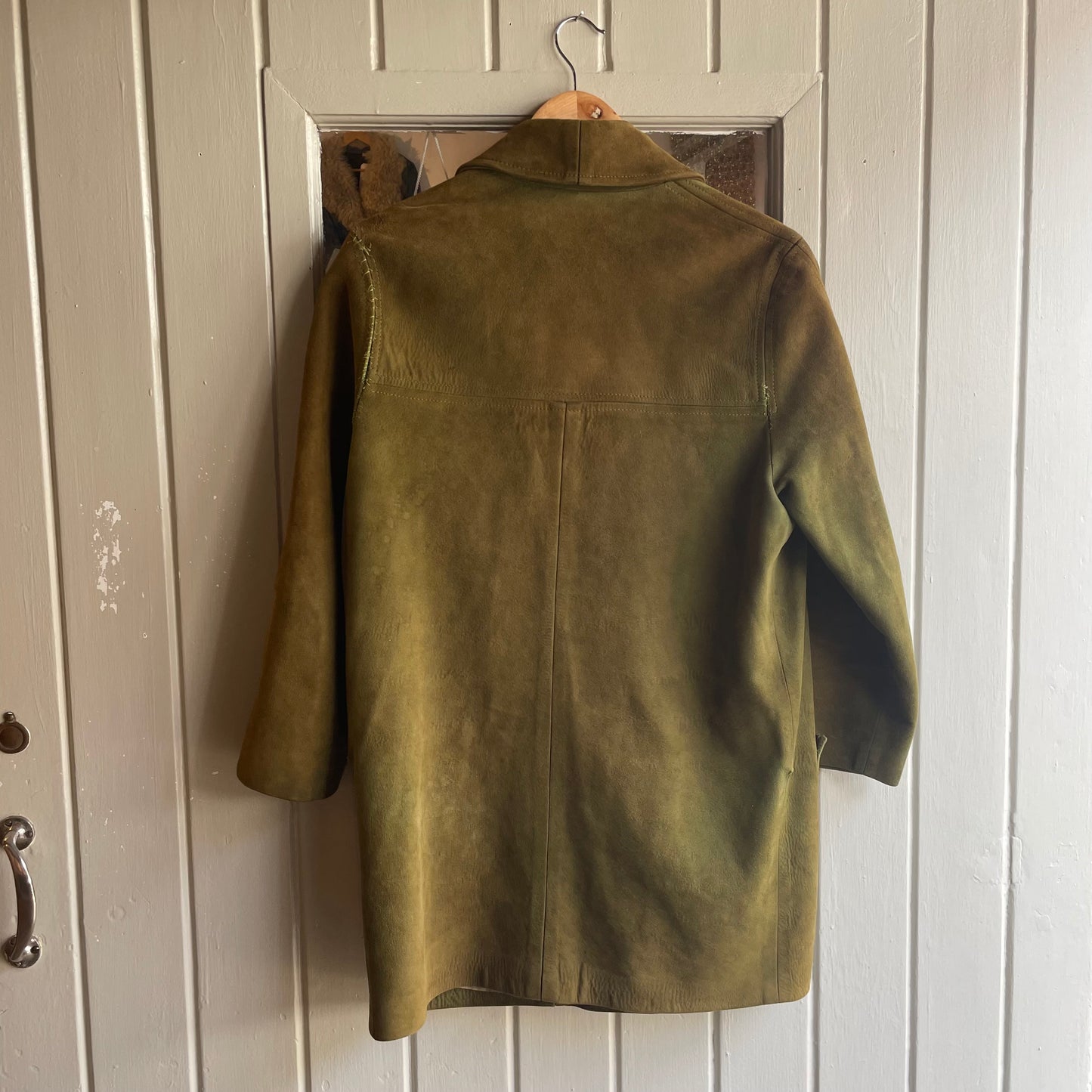 1960s Green Suede Leather Mid Jacket