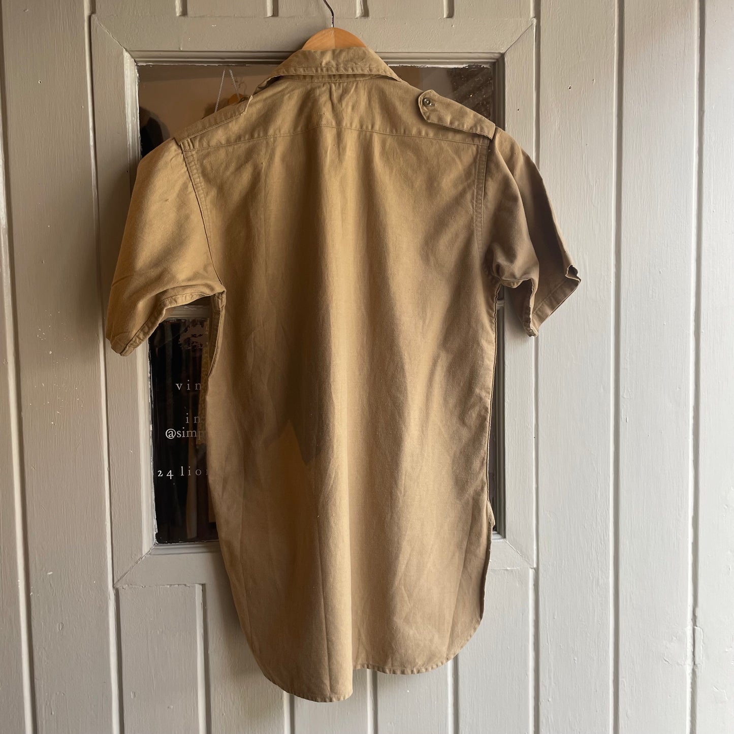 1960s Beige Umbro Work Scouts Polo Shirt Top