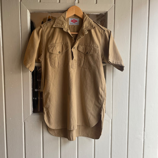1960s Beige Umbro Work Scouts Polo Shirt Top