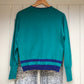 1970s Turquoise Italian Knitted Jumper