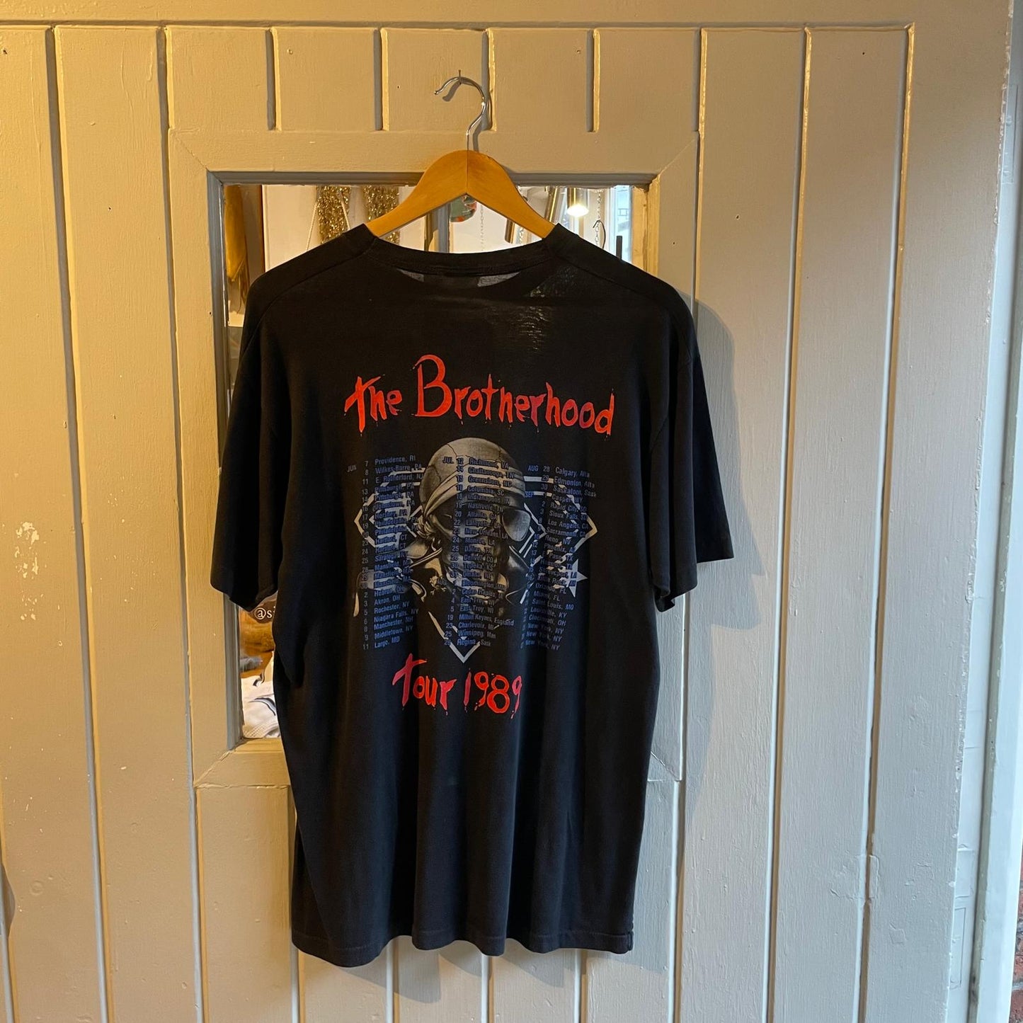 1980s 1989 Black 'Bon Jovi' Band Graphic T-shirt