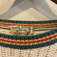 1970s 1980s Cream Fred Perry Knitted Jumper with Detailed Neck