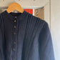 Vintage 70s/80s Black Italian Knitted Wool/Mohair Jumper
