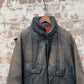 1980s Black Faded Leather St Michael Jacket