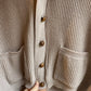 1950s Wool Knitted Cardigan Jumper