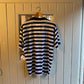 1990s Black and White Striped T-shirt