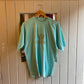 Vintage 80s/90s Turquoise Bootleg Embroidered T-shirt