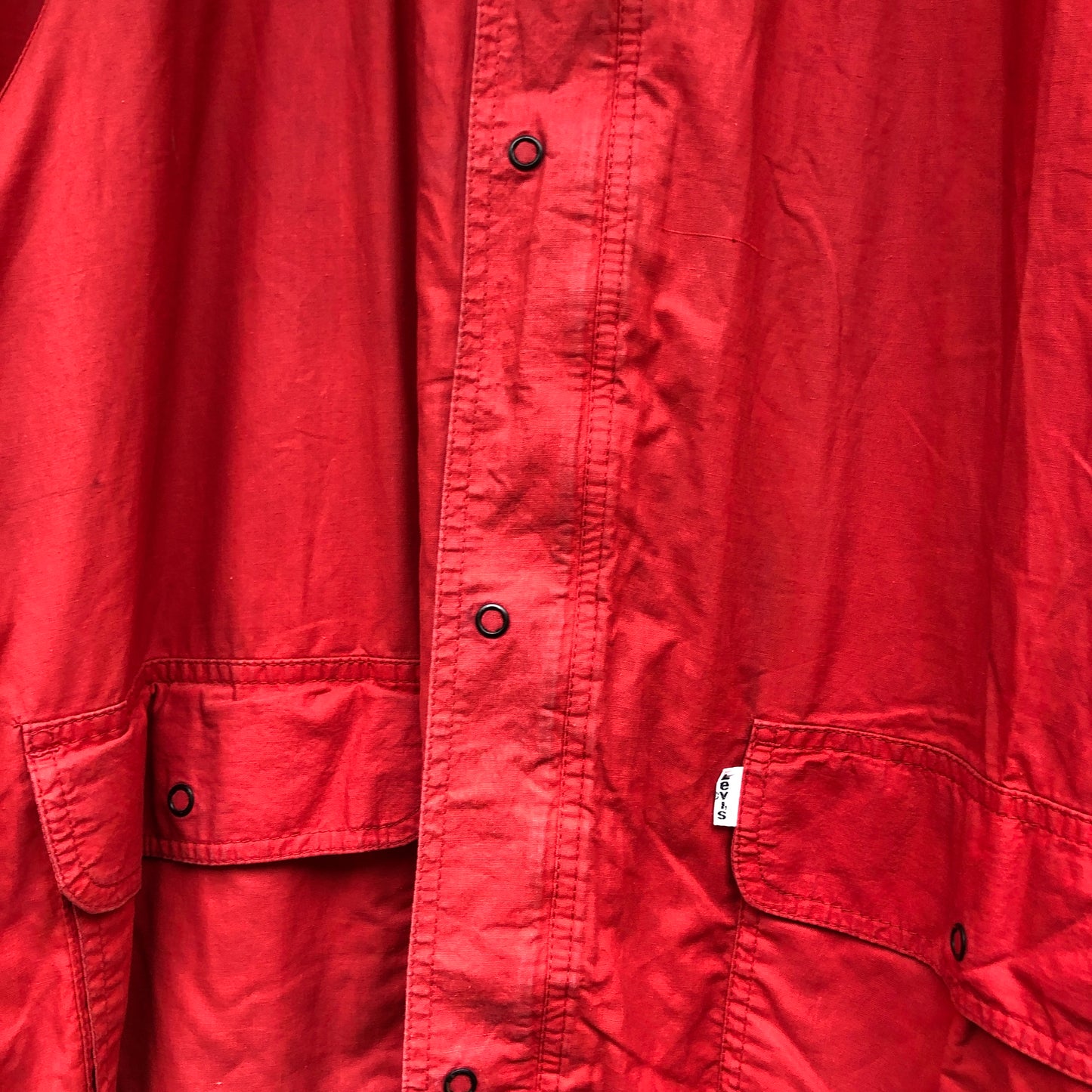 1980s Red Levi's Cotton Detail Jacket