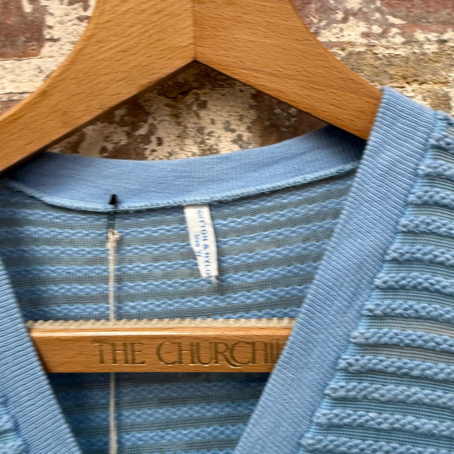 1970s Baby Blue Unusual Tank Top Vest