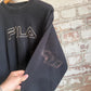 1990s Black FILA Embroidered Sweatshirt
