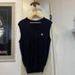 1980s Navy Fila Tank Top Jumper
