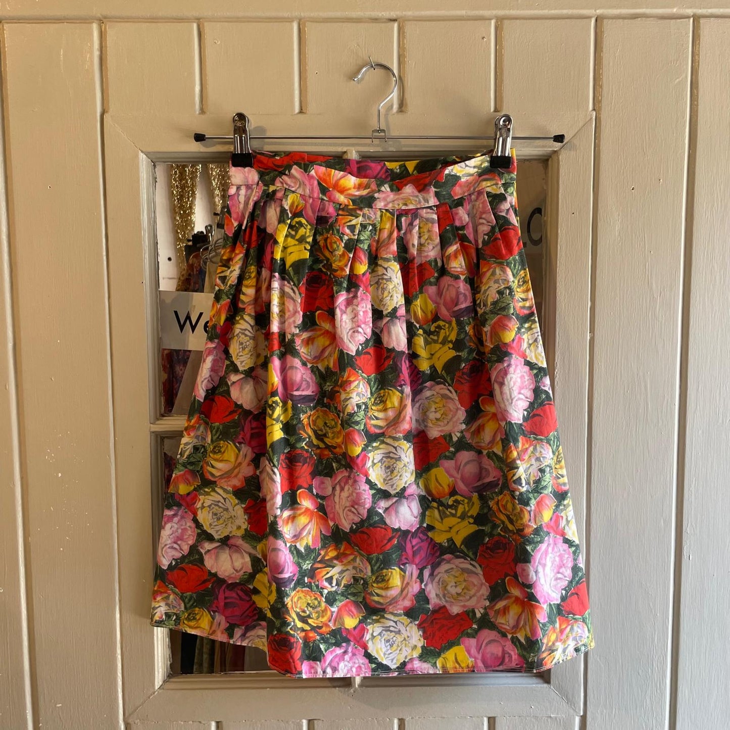 Vintage 70s/80s Floral Cotton Prairie Skirt