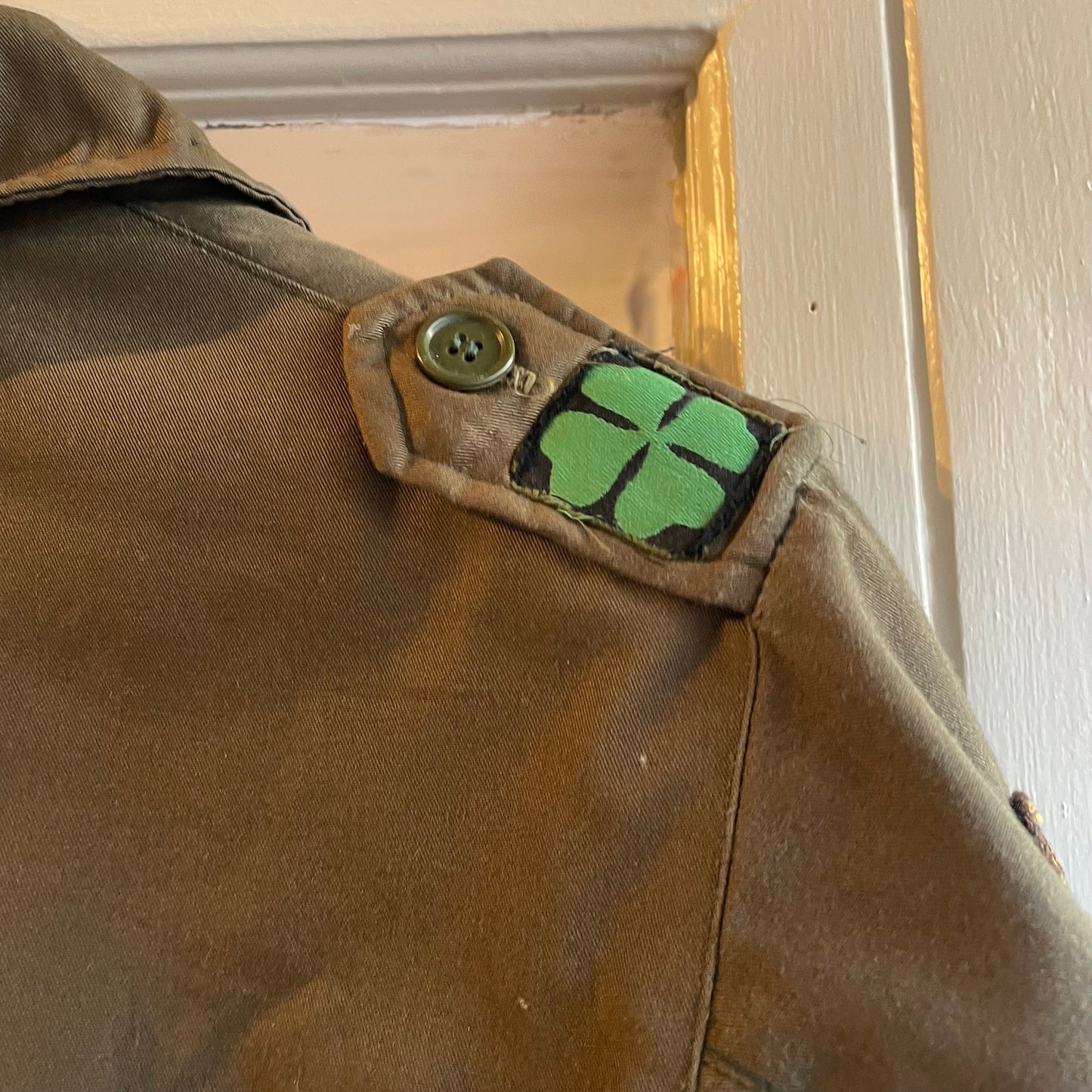 1970s Khaki Green Military Field Jacket