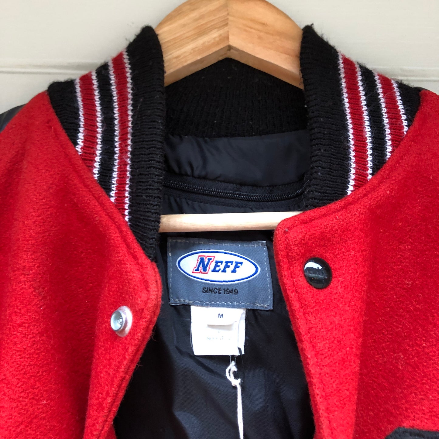 1970s Red Wool Varsity College Jacket