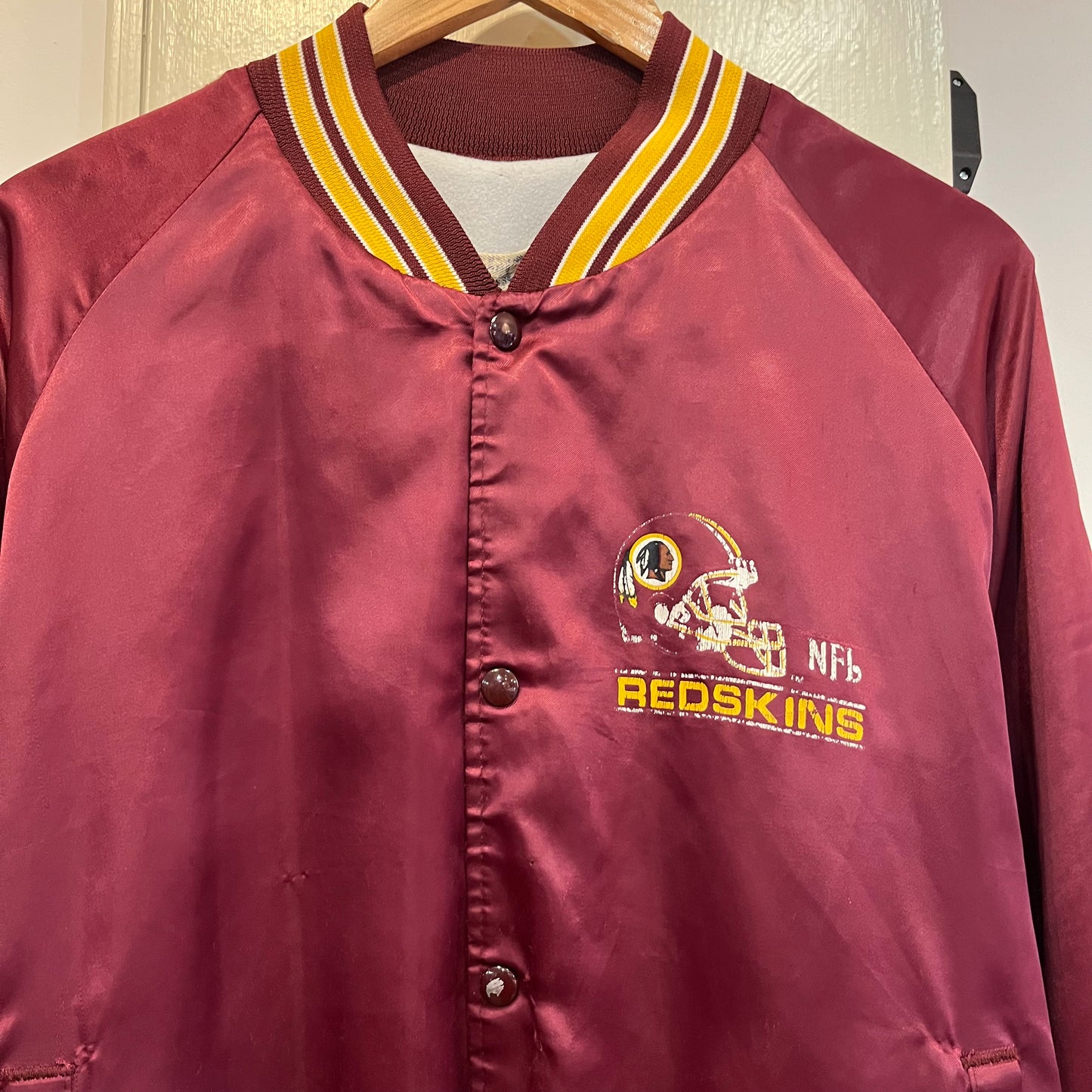 1980s Chalkline Satin RedSkins jacket