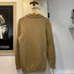 1960s Beige Button Down Cardigan Jumper