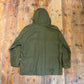 1960s Khaki Green British Cotton Pullover Smock Jacket Coat