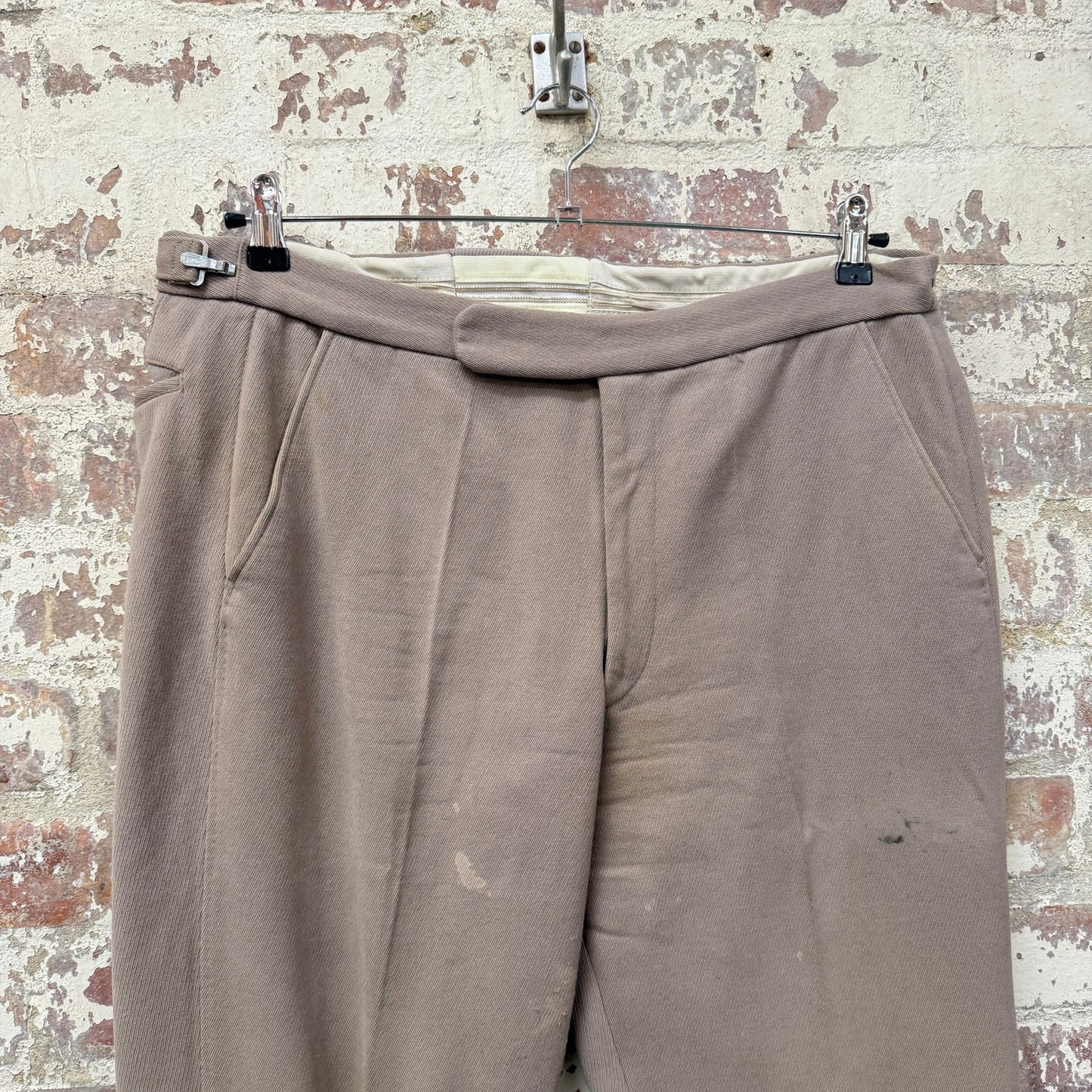 1960s Wool  Austin Reed Grey Formal Trousers