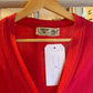 1960s Red Buttoned Cardigan Jumper