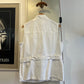 1980s White US Army Military Style Vest Unusual