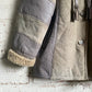 1970s Unusual Leather Shearling French Coat