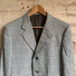 1970s Grey Italian Patterned Suit Blazer jacket