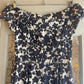 1950s Silk Patterned Zip Dress