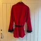 1960s Red Campus Corduroy Smoking Jacket