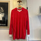 1970s Red Knitted Striped Football Template Shirt