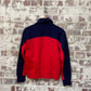 Vintage 1970s 1980s Navy and Red Track Top Jacket