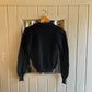Vintage 70s/80s Black Italian Knitted Wool/Mohair Jumper