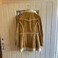 1970s Beige Suede Sheepskin Sherpa Coat