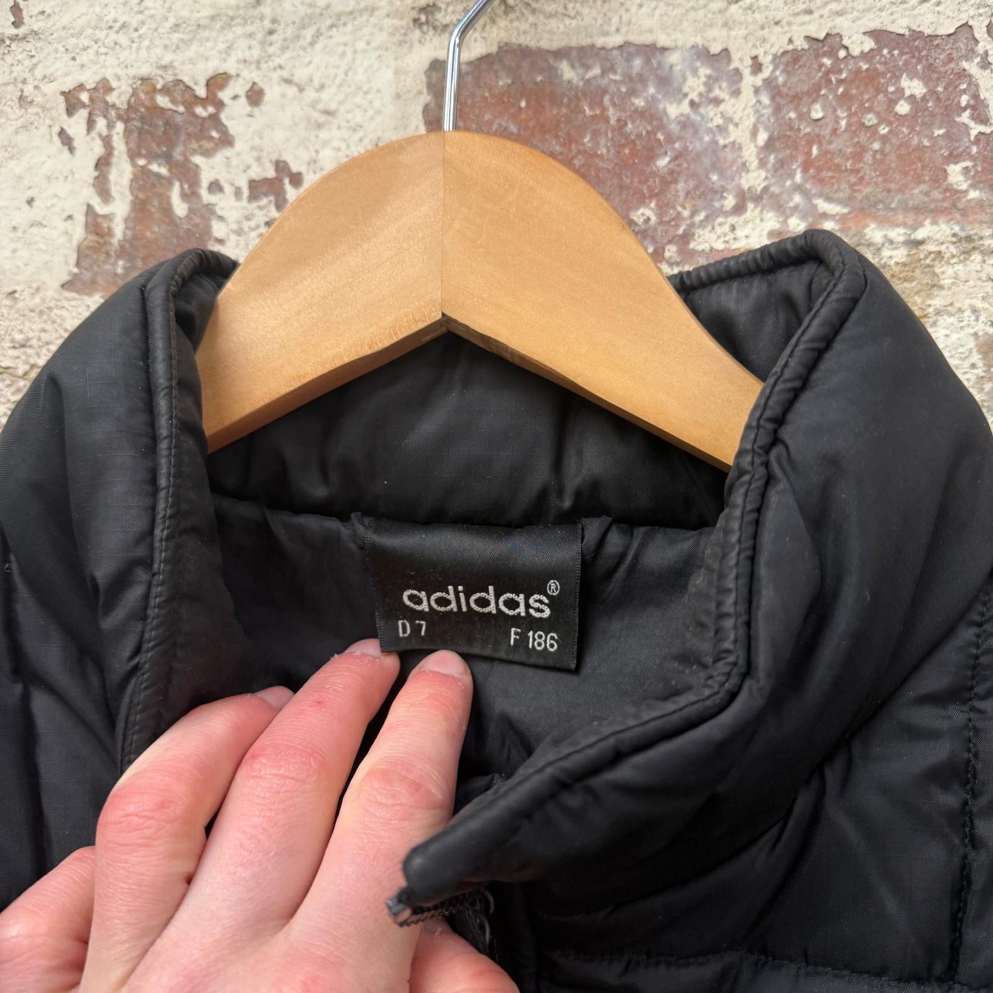 1990s Black Adidas Puffer Jacket