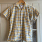 1960s Check Ivy League Loop Collar Leisure Shirt