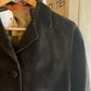 Vintage 50s/60s Dark Brown Suede Leather Jacket Coat