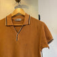 1960s Orange Timex British Leisure Polo Shirt Top