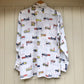 1970s Beeline Graphic White Train Shirt