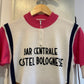 1970s Graphic Cycling Zip Shirt Top