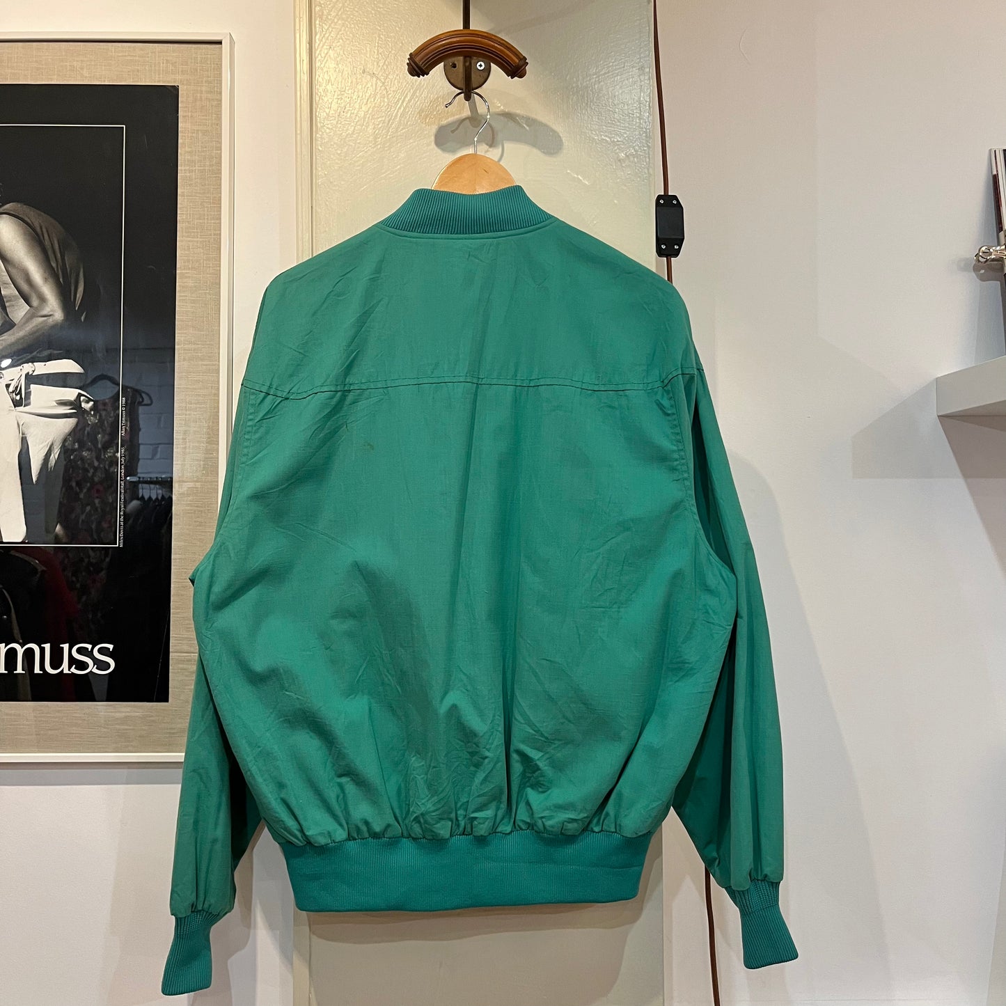 1980s Green Eddie Bauer Cotton Harrington Jacket