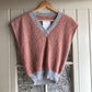 1970s Red Knitted Tank Top Jumper