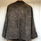 1970s Brown Patterned Suede Shirt Jacket