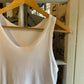 1960s White Cotton Vest Top