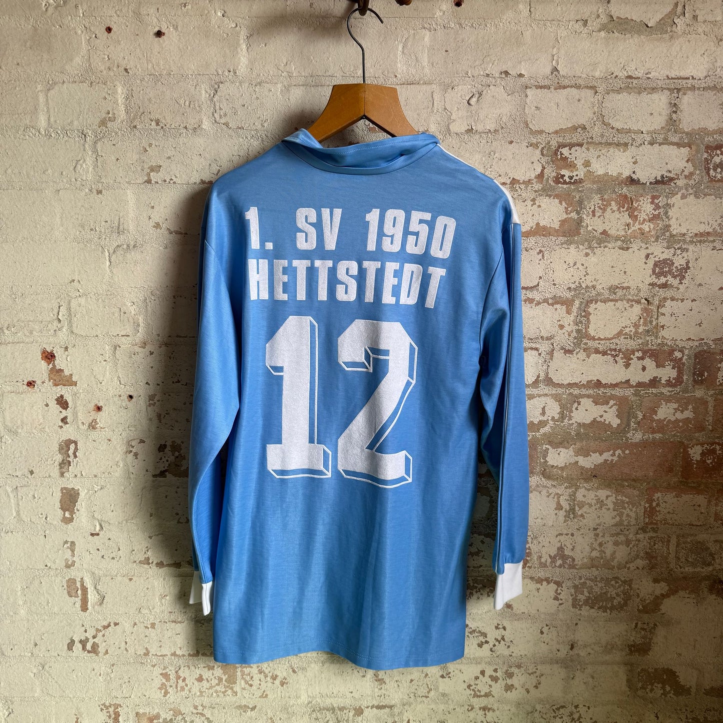 1990s Blue German Template Football Top