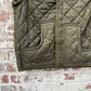 1970s Green Military Padded Puffer Gilet Jacket
