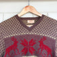 1940s Brown Winter Knit Jumper