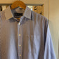 1980s Blue and White Long Sleeved St Michaels Striped Shirt