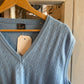 1970s 1980s Blue Knitted Italian Tank Top sweater Vest